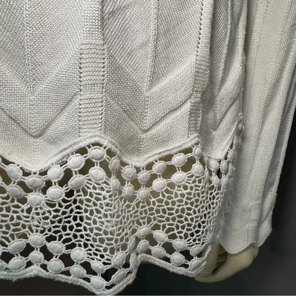 White House Black Market White Knit Sweater - Picture 5 of 10